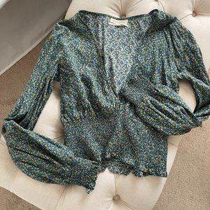 Urban Outfitters Long Sleeve Floral Top - Size Small